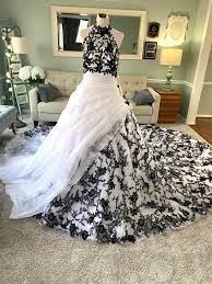 bruidsjurk zwart wit