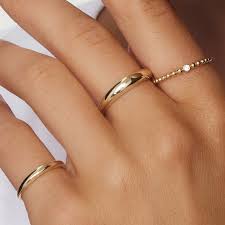 simpele gouden ring
