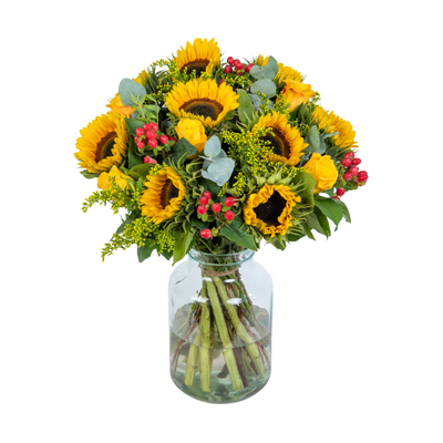 zonnebloemen boeket