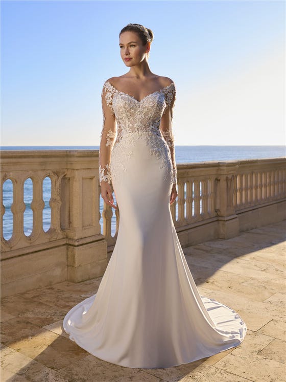 trouwjurk met mouwtjes