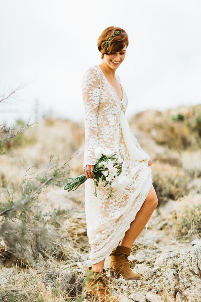 bohemian bruidsjurk